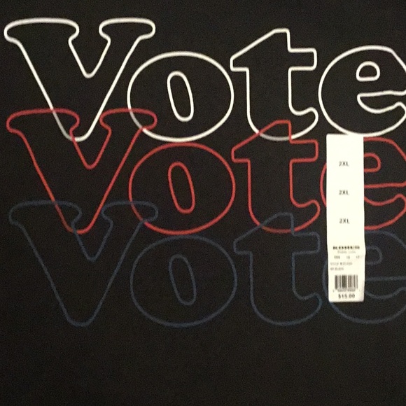 Vote Red White and Blue TShirt Men’s 2XL NWT - Picture 2 of 4